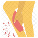 Leg Fractured Leg Pain Leg Bleeding Icon