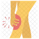 Leg Fractured Leg Pain Leg Bleeding Icon