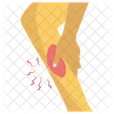 Leg Fractured Leg Pain Leg Bleeding Icon
