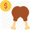 Leg Piece Food Chicken Icon