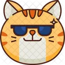 Legal Emoticon Gato Ícone