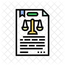 Legal Document Paper Icon