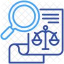 Legal Case Search Analysis Icon