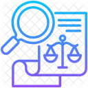 Legal Case Search Analysis Icon