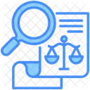 Legal Case Search Analysis Icon