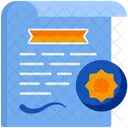 Legal Certificate  Icon