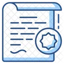 Legal Certificate  Icon