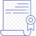 Legal Certificate Legal Document Agreement Icon