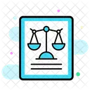 Law Document Legal Document Business Law Icon