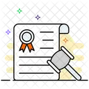 Court Order Agreement Document Legal Document Icon