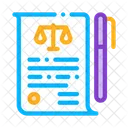 Court Sheet Paper Icon