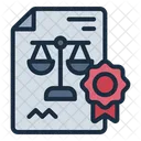 Legal Document Data File Icon