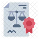 Legal Document Data File Icon