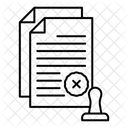 Rejected Stamp Legal Document Document Icon