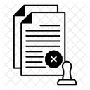 Rejected Stamp Legal Document Document Icon