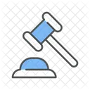Legal Expenses Justice Hammer Icon