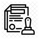 Legal License Contract Icon