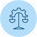 Legal Management Pentaglow Icon Icon