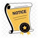 Legal Notice Statement Law Icon