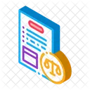 Legal Paper Notary Icon