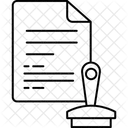 Legal Stamp Stamp Seal Icon