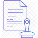 Legal Stamp Stamp Seal Icon