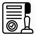 Legal Stamp Legal Stamp Icon