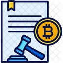 Legal System Legal Document Bitcoin Icon