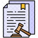 Legal System Legal Document Gavel Icon