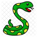Legless Reptiles Serpent Species Snake Venom Icon