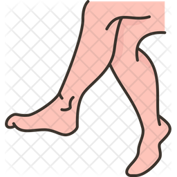 Legs Icon - Download in Colored Outline Style