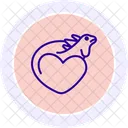 Leguan Liebestier  Symbol