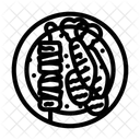Grille Legumes Vegetalien Icône
