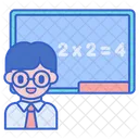 Lehrer Mathematiklehrer Professor Icon