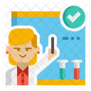 Lehrerin Chemielehrerin Studium Symbol