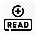 Leia Mais Web Interface Ícone