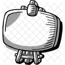 Leinwand Textur Weiss Icon