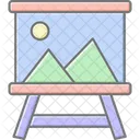 Leinwandständer  Symbol