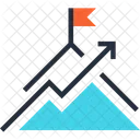 Leistung Diagramm Flagge Symbol