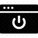 Stromversorgung Standby Browser Symbol