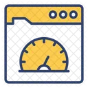 Leistung Tachometer Netzwerk Symbol
