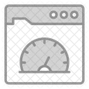 Leistung Tachometer Netzwerk Icon