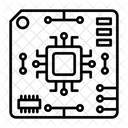 Platine Elektronisches Gerat Mikrochip Symbol