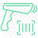 Icone De Linha Duotone Scanner De Codigo De Barras Ícone