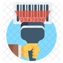Leitor De Codigo De Barras Leitura De Codigo De Barras Monitoramento De Codigo De Barras Ícone