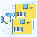 Leitor De Codigo De Barras Leitura De Codigo De Barras Monitoramento De Codigo De Barras Ícone