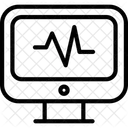 Ecg Leitura Batimento Cardiaco Ícone