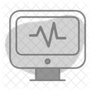 Leitura De Ecg Ecg Leitura Ícone