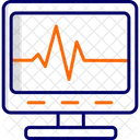 Leitura de eletrocardiograma  Ícone