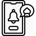 Lembrete Celular Sino De Notificacao Ícone